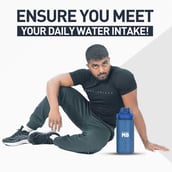 7 - MuscleBlaze Gallon Water Bottle,  Aqua Blue  2 L