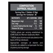 5 - MuscleBlaze ZMA with 100% RDA of Zinc, Magnesium & Vitamin B6,  60 tablet(s)  Unflavoured 