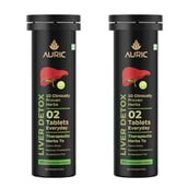 1 - Auric Liver Detox with 10 Ayurvedic Herbs Tangy Jamun,  40 tablet(s) 