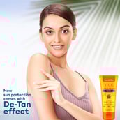 3 - VLCC De-Tan Sunscreen Gel Creme,  100 g  Carrot & Cucumber Extracts 