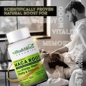 7 - Health Veda Organics Maca Root 800 mg,  60 veggie capsule(s) 