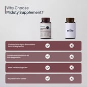 6 - Miduty Magnesium Relax,  Unflavoured  60 capsules 