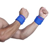 1 - SportSoul Wrist Support Pack of 2,  Royal Blue  Free Size 