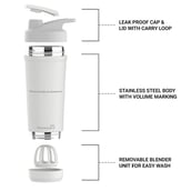 5 - TrueBasics Steel Pro Shaker,  True White  700 ml 