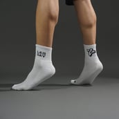4 - MuscleBlaze Rep/Set Socks Combo,  White-(5 Pack)  Ankle Length 