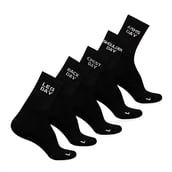 2 - MuscleBlaze Rep/Set Socks Combo,  Black-(5 Pack)  Ankle Length 