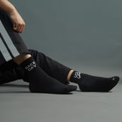 7 - MuscleBlaze Rep/Set Socks Combo,  Black-(5 Pack)  Ankle Length 