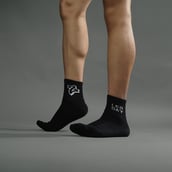 14 - MuscleBlaze Rep/Set Socks Combo,  Black-(5 Pack)  Ankle Length 