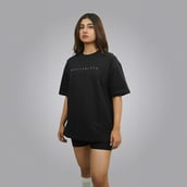 8 - MuscleBlaze LWL Oversized Tshirt,  Large  Black