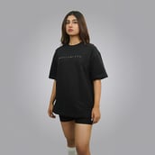 5 - MuscleBlaze LWL Oversized Tshirt,  Small  Black