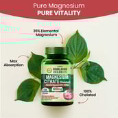 3 - Vlado's Himalayan Organics Magnesium Citrate (Chelated) 1000mg,  Unflavoured  120 veggie capsule(s) 