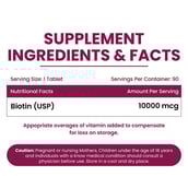 2 - Vlado's Himalayan Organics Biotin 10000mcg,  90 tablet(s)  USP 