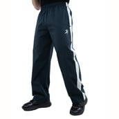 2 - Athflex Men's Lightweight Straight Fit Classic Stripe Pant, Navy Blue XL