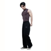 7 - Athflex Men's Sleeveless Hustle Highneck Compression Tank,  Large  Aubergine 