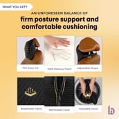 4 - Betterhood Car Headrest,  Free Size  Black 