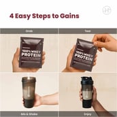 4 - HealthifyMe 100% Whey Protein, 5 sachets/pack Double Chocolate