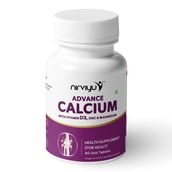 1 - Nirviyu Advance Calcium with Vitamin D3 Zinc & Magnesium, 60 tablet(s) Unflavoured