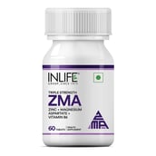 2 - INLIFE ZMA (Zinc Magnesium Aspartate & Vitamin B6),  60 tablet(s)  Unflavoured 