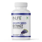 3 - INLIFE Grape Seed Extract (400mg),  120 veggie capsule(s) 