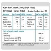 10 - HealthKart HK Vitals Fish Oil 1000mg with 180mg EPA and 120mg DHA,  30 capsules