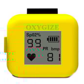 Oxygize Ring Pulse Oximeter with Blutooth and Water Resistent, Yellow