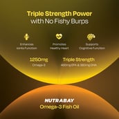 3 - Nutrabay Pro Omega 3 Fish Oil (Triple Strength),  60 capsules 
