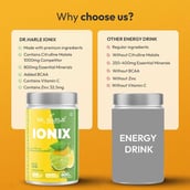 6 - DR. HARLE Ionix Isotonic Energy Drink,  2.2 lb  Lemon 