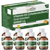2 - Vlado's Himalayan Organics Vitamin D3 60000 IU Shots, 5 ml Orange (Pack of 8)