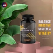 3 - Vitaminhaat Pre+ Probiotics,  60 capsules  Unflavoured 