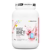 1 - Healthfarm Muscle Whey,  2.2 lb  Rose Milk 