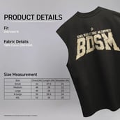 MuscleBlaze B.D.S.M Oversized Tank,  Large  Black
