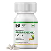 1 - INLIFE Prebiotic and Probiotics Forte Supplement,  60 capsules  Unflavoured 