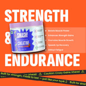 3 - Smash Micronised Creatine Monohydrate,  Fruit Frenzy  0.265 lb