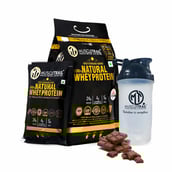 1 - Muscle Trail Gold Standard Series 100% Natural Whey Protein,  60 sachets/pack  Chocolate (with Free Shaker Inside) 