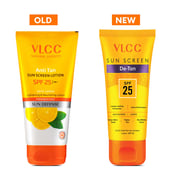 8 - VLCC Anti Tan Sun Screen Lotion,  100 g  SPF 25 PA+ (Buy 1 Get 1 Free) 