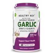 1 - HealthyHey Nutrition Garlic Extract,  60 capsules 