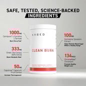 4 - Kaged Muscle Clean Burn,  180 capsules  Unflavoured 