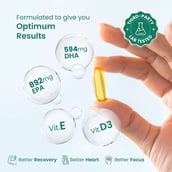 5 - Neuherbs Omega 3 Deep Sea Fish Oil for Heart, Brain & Bone Lemon Flavour,  30 softgels 