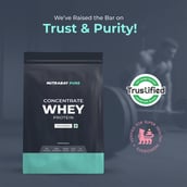 3 - Nutrabay Pure Concentrate Whey Protein,  2.2 lb  Unflavoured 