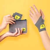 1 - betterhood Wrist Support Brace with ZeroBulk Max Stability Design,  Grey (Pack of 2)  Universal 