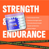 2 - Smash Micronised Creatine Monohydrate, Rage-Orange 0.71 lb