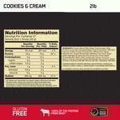 8 - ON (Optimum Nutrition) Gold Standard 100% Whey Protein,  2 lb  Cookies & Cream 