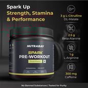 2 - Nutrabay Gold Spark Pre-Workout Energy,  0.55 lb  Fruit Punch 