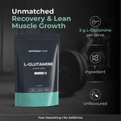 2 - Nutrabay Pure 100% Glutamine Amino Acid,  0.55 lb  Unflavoured 