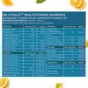 8 - HealthKart HK Vitals Multivitamin,  60 gummies  Orange