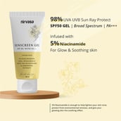 4 - Nirvasa Sunscreen Gel with 5% Niacinamide, 50 ml SPF 50+ with PA+++ (Pack of 2)