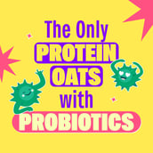 4 - Yogabar 26g High Protein Oats,  1 kg  Banana Creme 