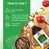 1 - Dr. Patkar's Apple Cider Vinegar (ACV HRT GOLD),  200 ml  Raw & Unfiltered 