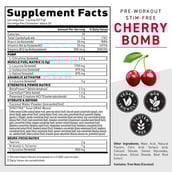 3 - Kaged Muscle Pre-Workout Stim-Free,  1.19 lb  Cherry Bomb 