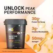 1 - MuscleBlaze Biozyme Whey PR,  8.8 lb  Chocolate Fudge